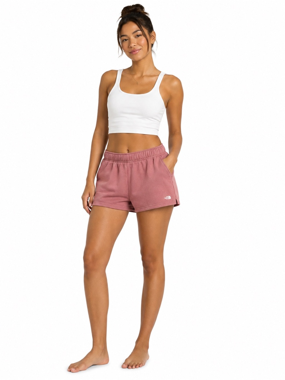 The North Face Women's Dusty Rose Elastic-Waist Athletic Shorts